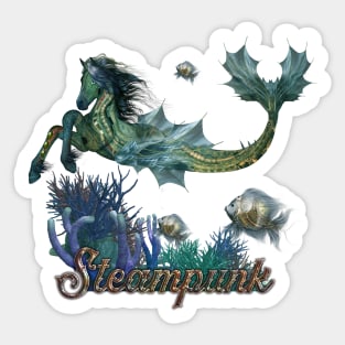 Awesome steampunk seahorse Sticker